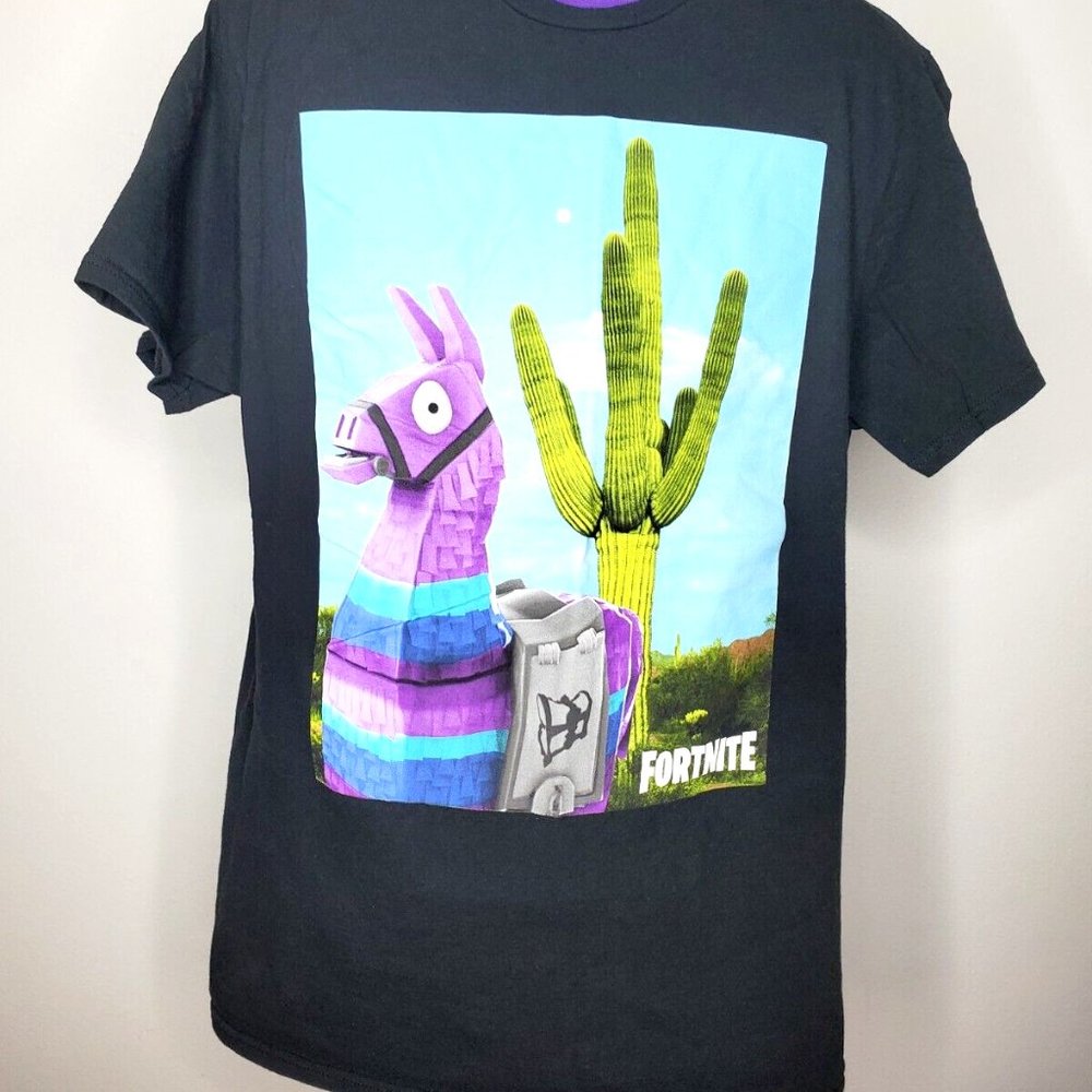 Licensed Fortnite Men's Loot Llama Cactus Battle Royale T-shirt Men's M (38/40)